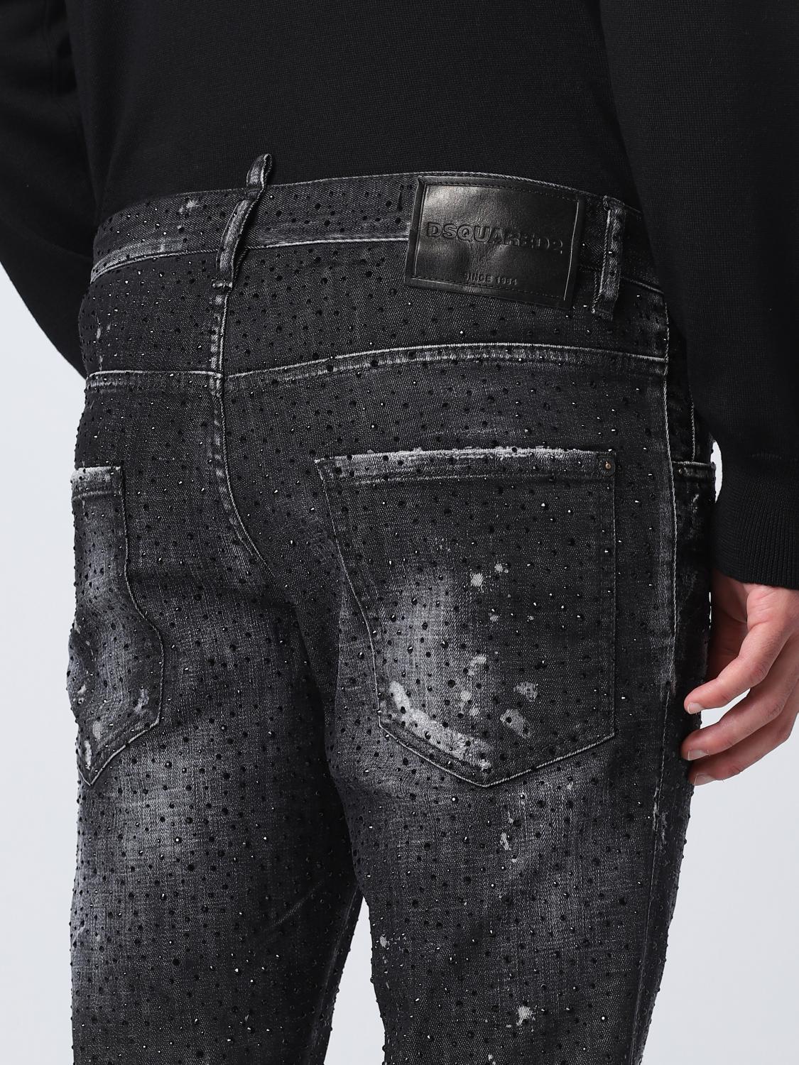 DSQUARED2 JEANS: Jeans hombre Dsquared2, Negro - Img 4