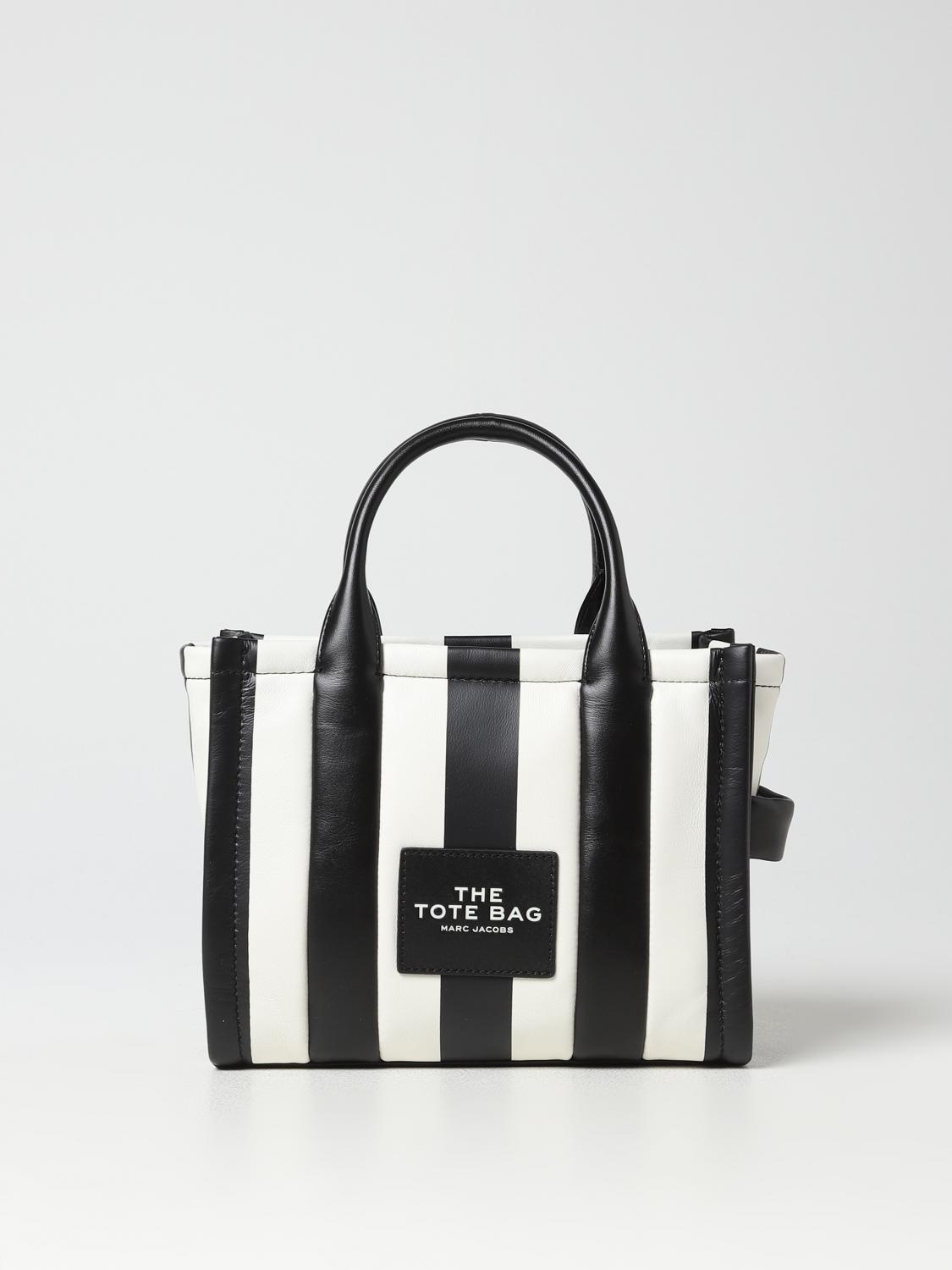 MARC JACOBS: The Tote Bag in Bicolor nappa - Black | Marc Jacobs