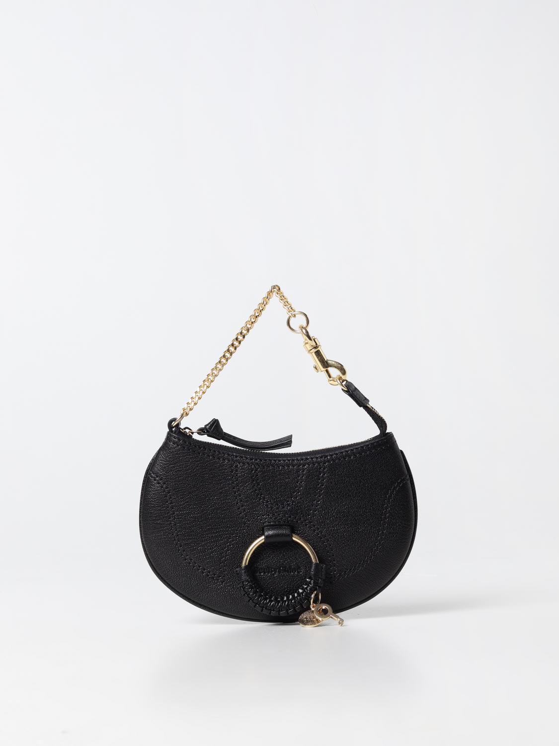 See by Chloé Hana bag in grained leather - Black | CHS23APB23305