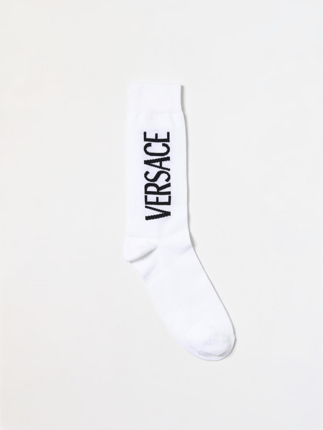 VERSACE CALCETINES: Calcetines hombre Versace, Blanco - Img 1
