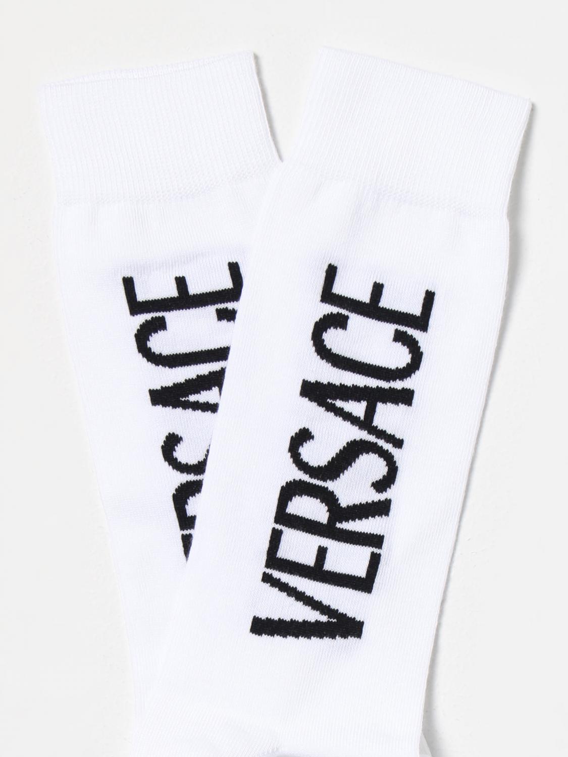 VERSACE CALCETINES: Calcetines hombre Versace, Blanco - Img 2
