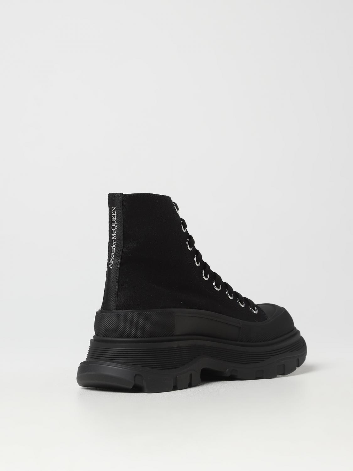 MCQUEEN SNEAKERS: McQueen Tread Slick sneakers in canvas, Black 1 - Img 3