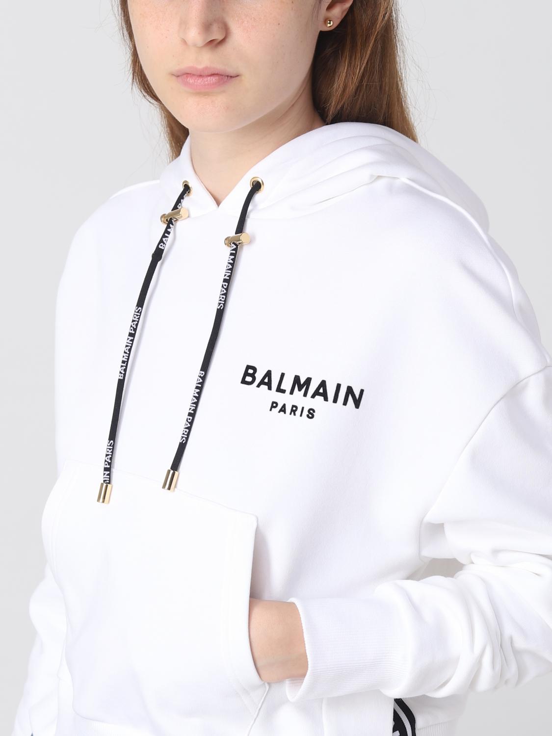 BALMAIN SUDADERA: Sudadera mujer Balmain, Blanco - Img 5