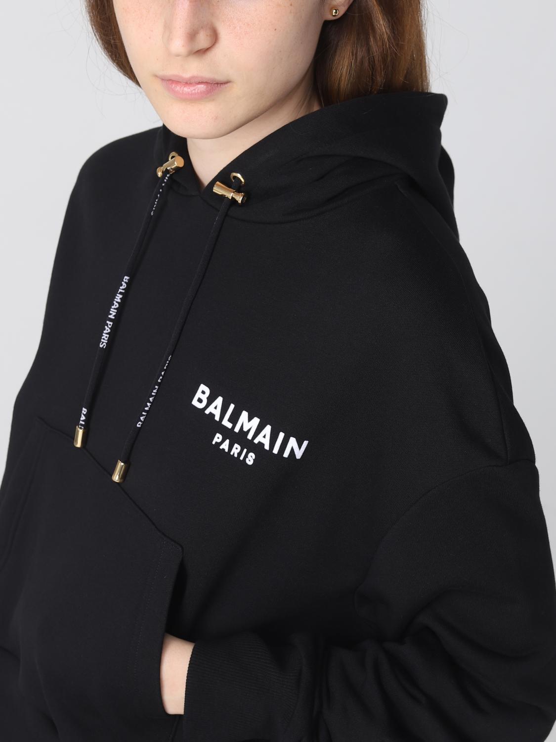 BALMAIN SUDADERA: Sudadera mujer Balmain, Negro - Img 5