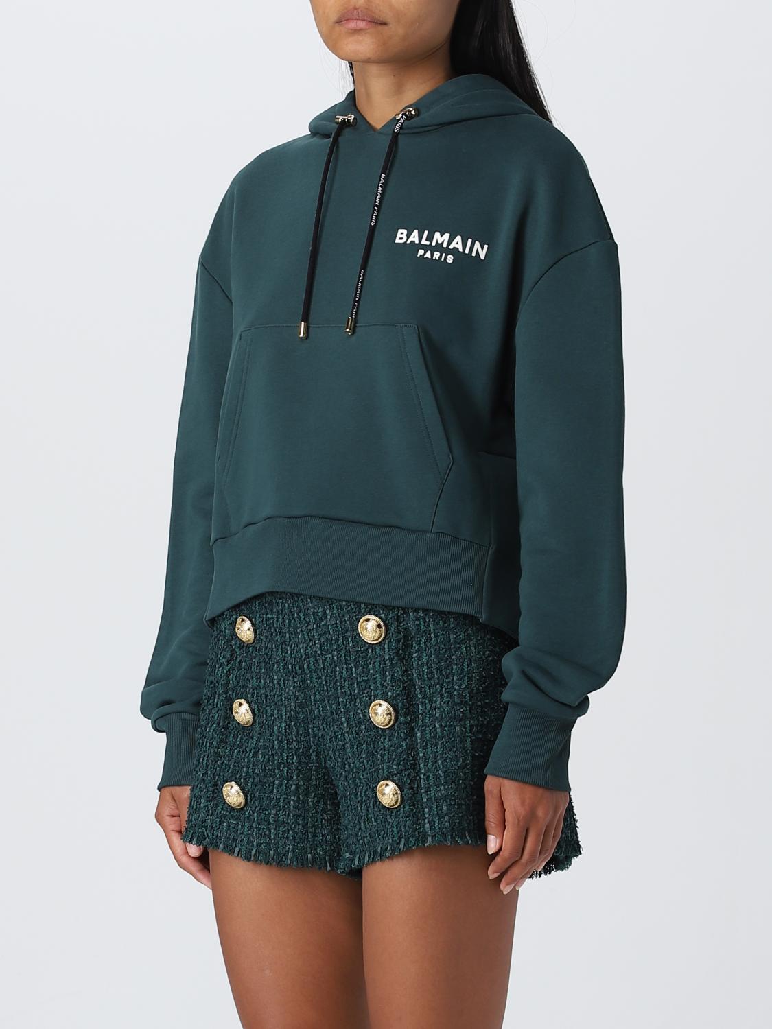 BALMAIN SUDADERA: Sudadera mujer Balmain, Verde - Img 4