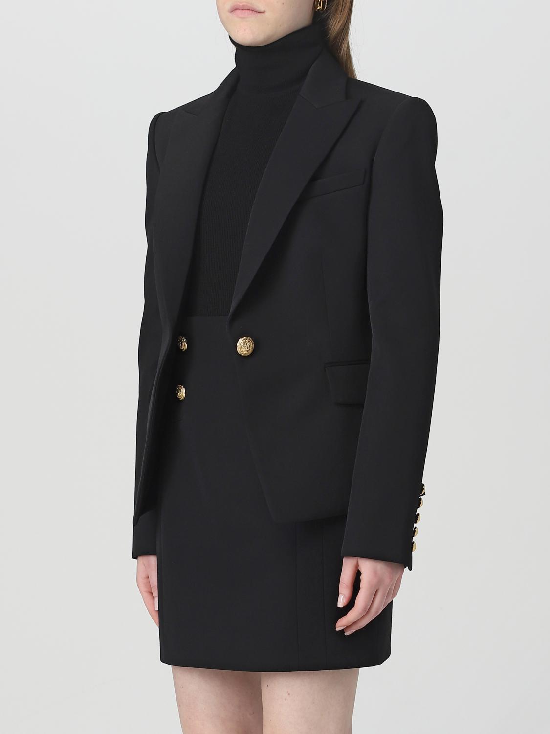 BALMAIN：ジャケット レディース - ブラック | GIGLIO.COM