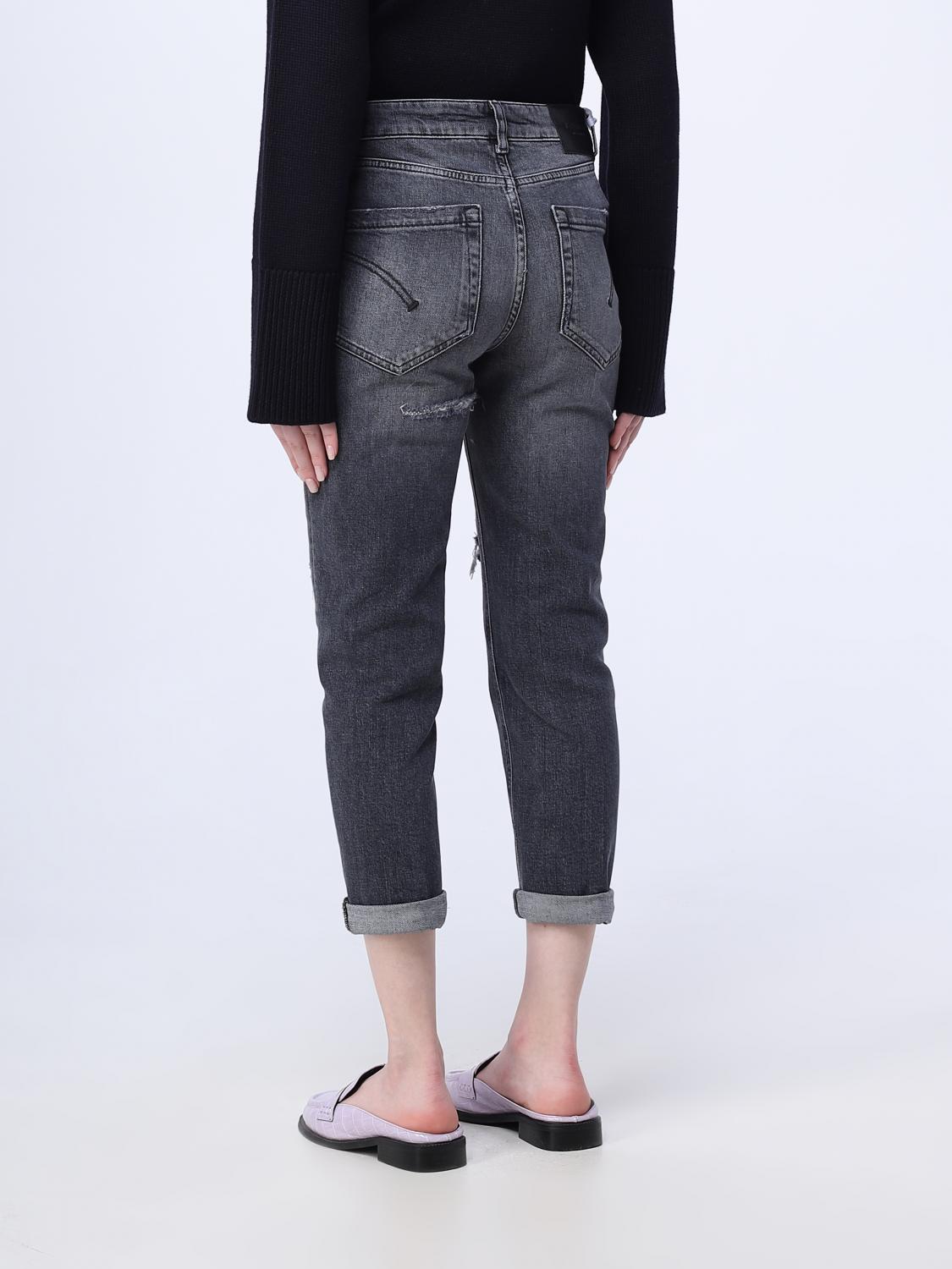 DONDUP PANTALONI: Jeans Dondup in denim stretch, Nero - Img 2