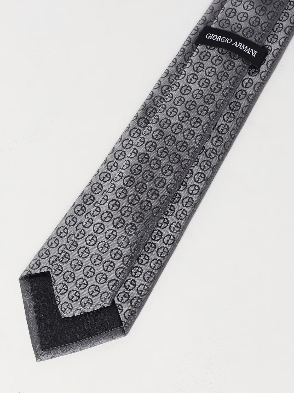 GIORGIO ARMANI KRAWATTE: Krawatte herren Giorgio Armani, Grau - Img 2
