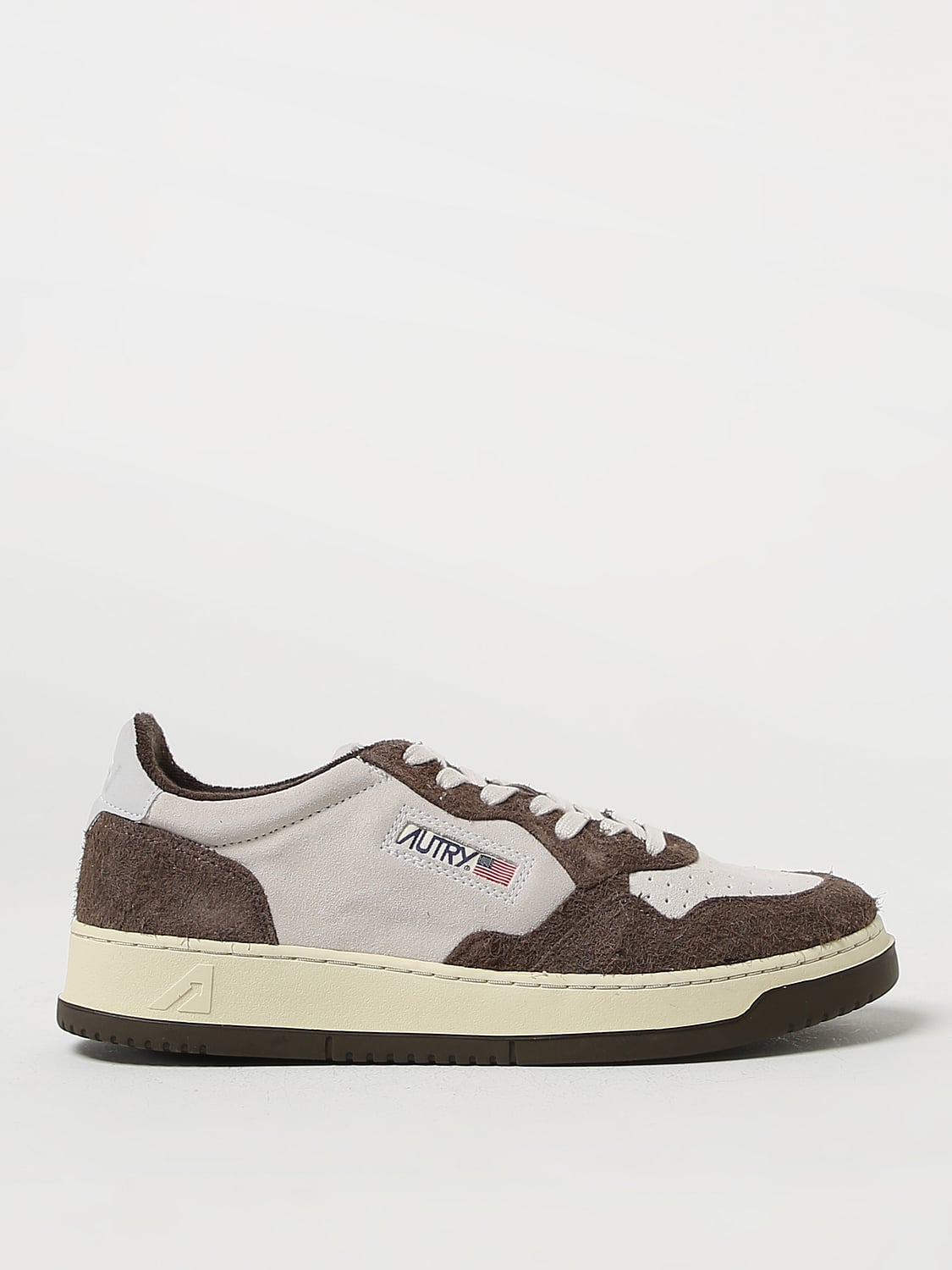 AUTRY SNEAKERS: Autry Medalist sneakers in suede with logo, White - Img 1