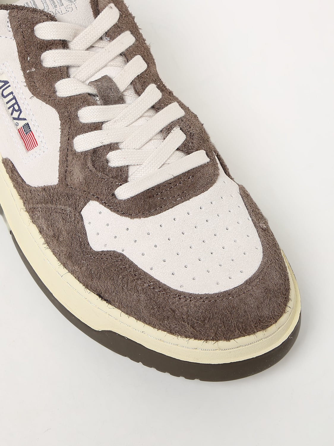 AUTRY SNEAKERS: Autry Medalist sneakers in suede with logo, White - Img 4