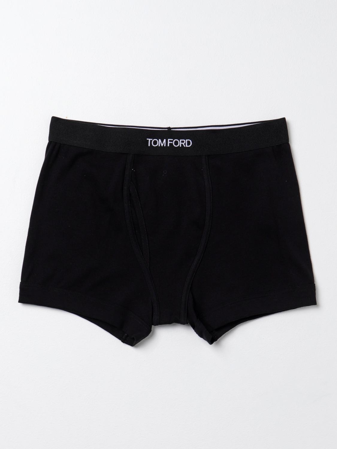 TOM FORD INTIMO: Boxer Tom Ford in cotone, Nero - Img 1