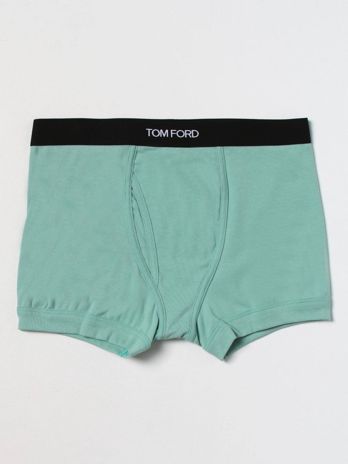 TOM FORD INTIMO: Boxer Tom Ford in cotone, Menta - Img 1