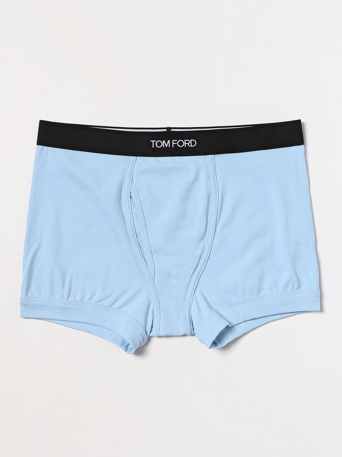 TOM FORD INTIMO: Boxer Tom Ford in cotone, Blue 1 - Img 1