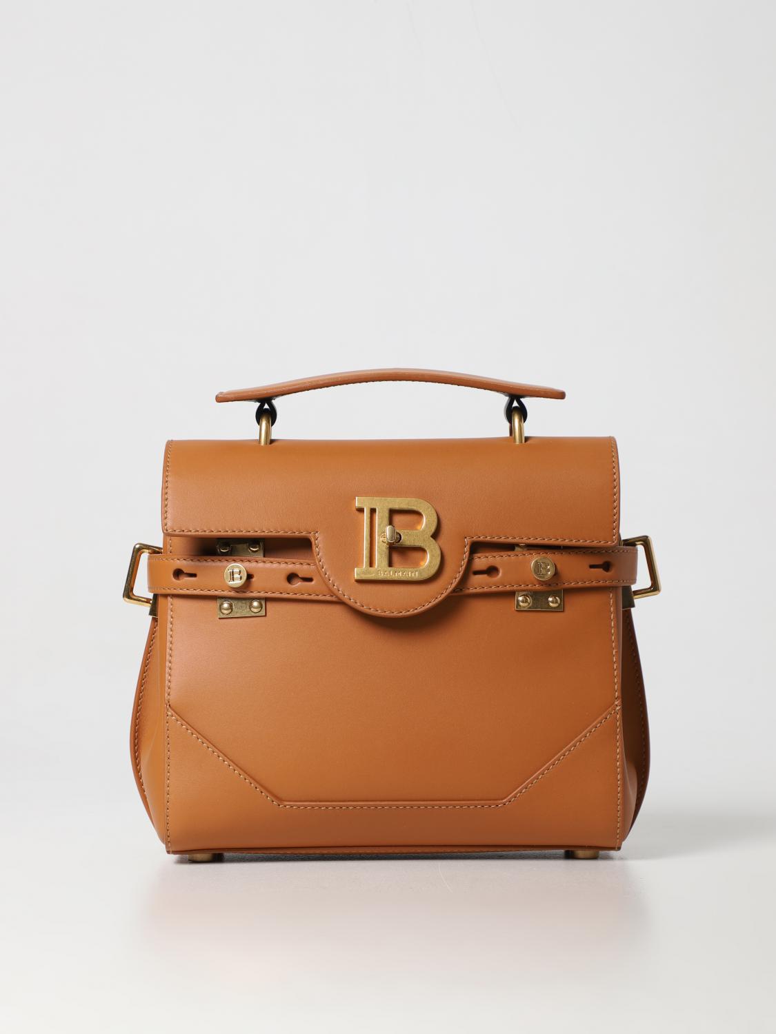 BALMAIN SAC À MAIN: Sac porté main femme Balmain, Chameau - Img 1