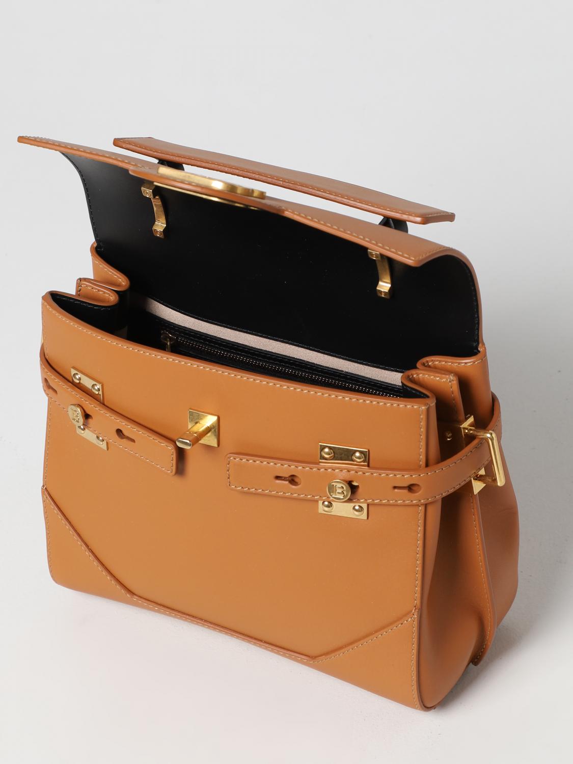 BALMAIN SAC À MAIN: Sac porté main femme Balmain, Chameau - Img 4