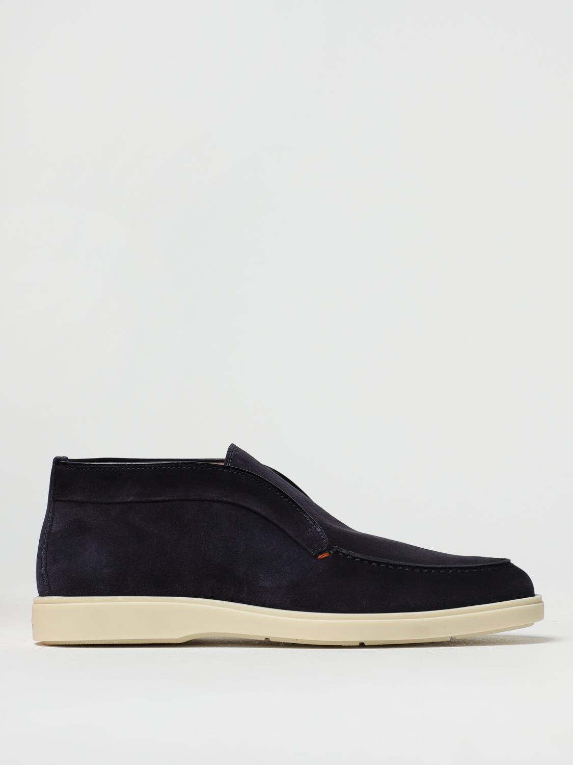 SANTONI CHUKKA BOOTS: Shoes men Santoni, Blue - Img 1