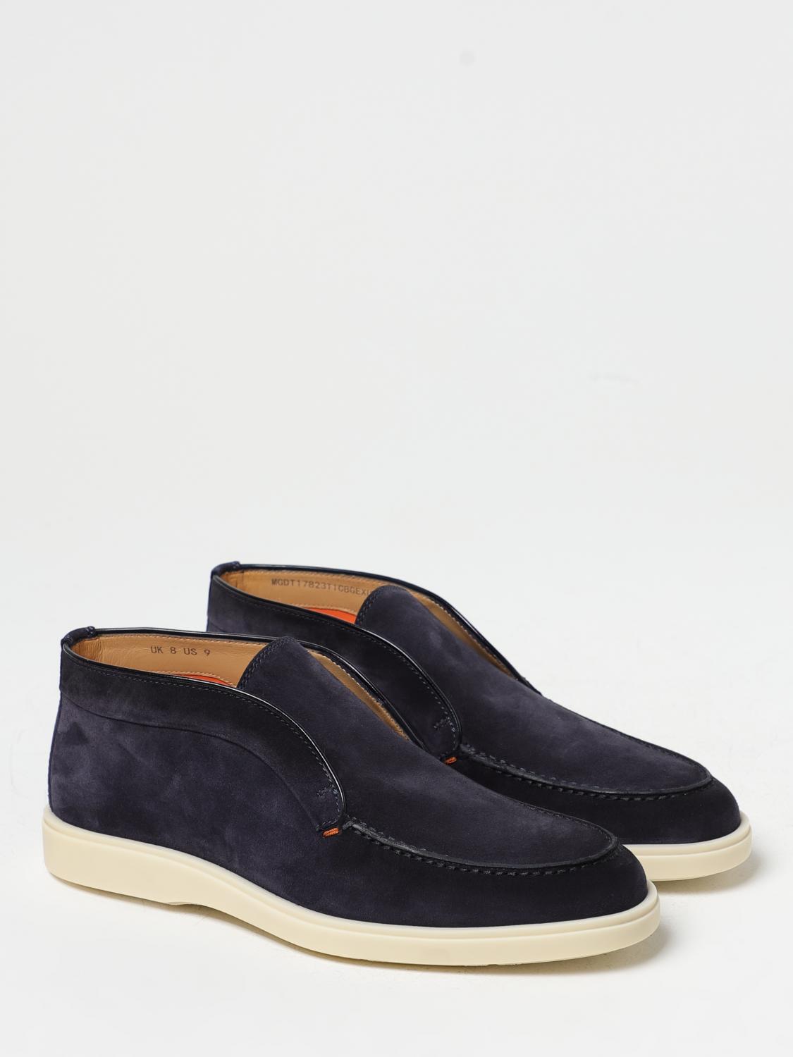 SANTONI CHUKKA BOOTS: Shoes men Santoni, Blue - Img 2
