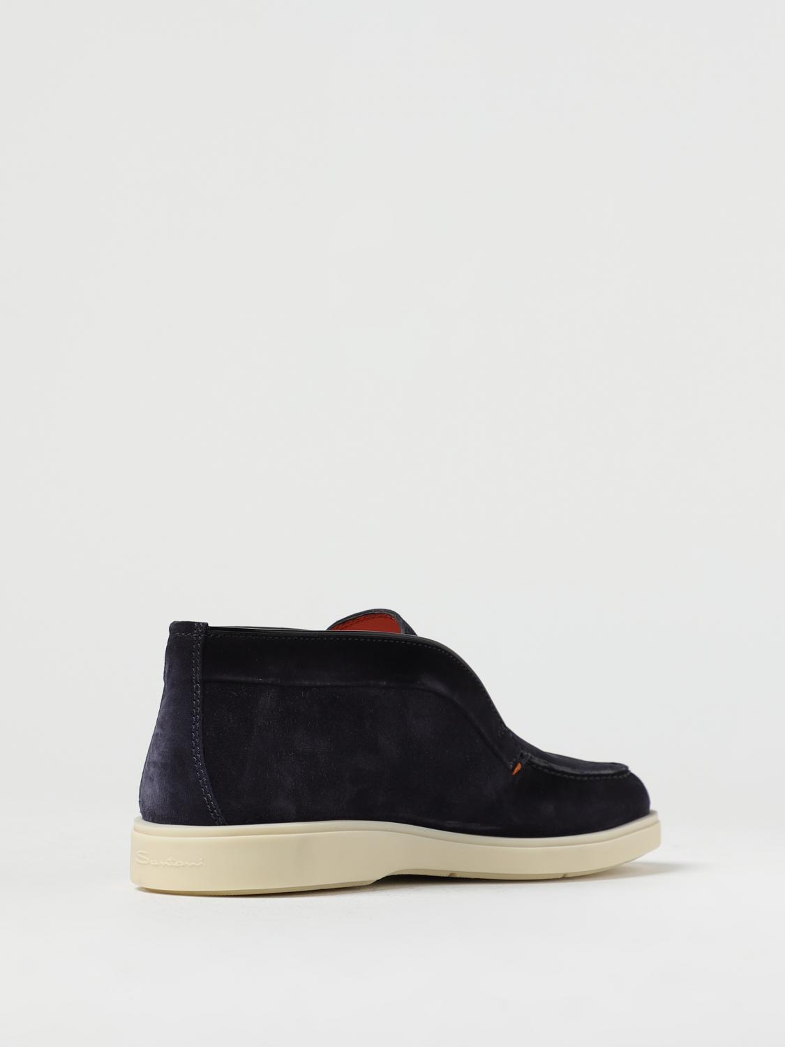 SANTONI CHUKKA BOOTS: Shoes men Santoni, Blue - Img 3