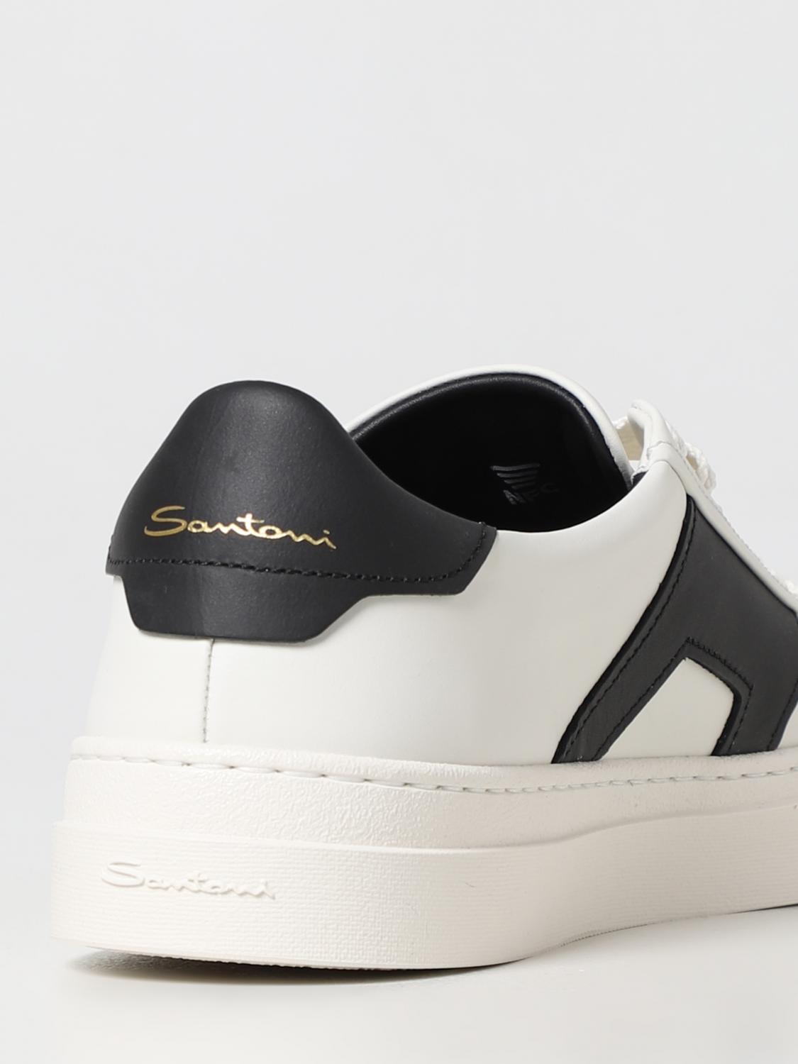 SANTONI SNEAKERS: Sneakers herren Santoni, Yellow Cream - Img 3