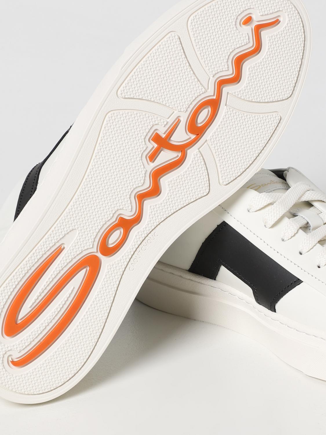 SANTONI SNEAKERS: Sneakers herren Santoni, Yellow Cream - Img 4