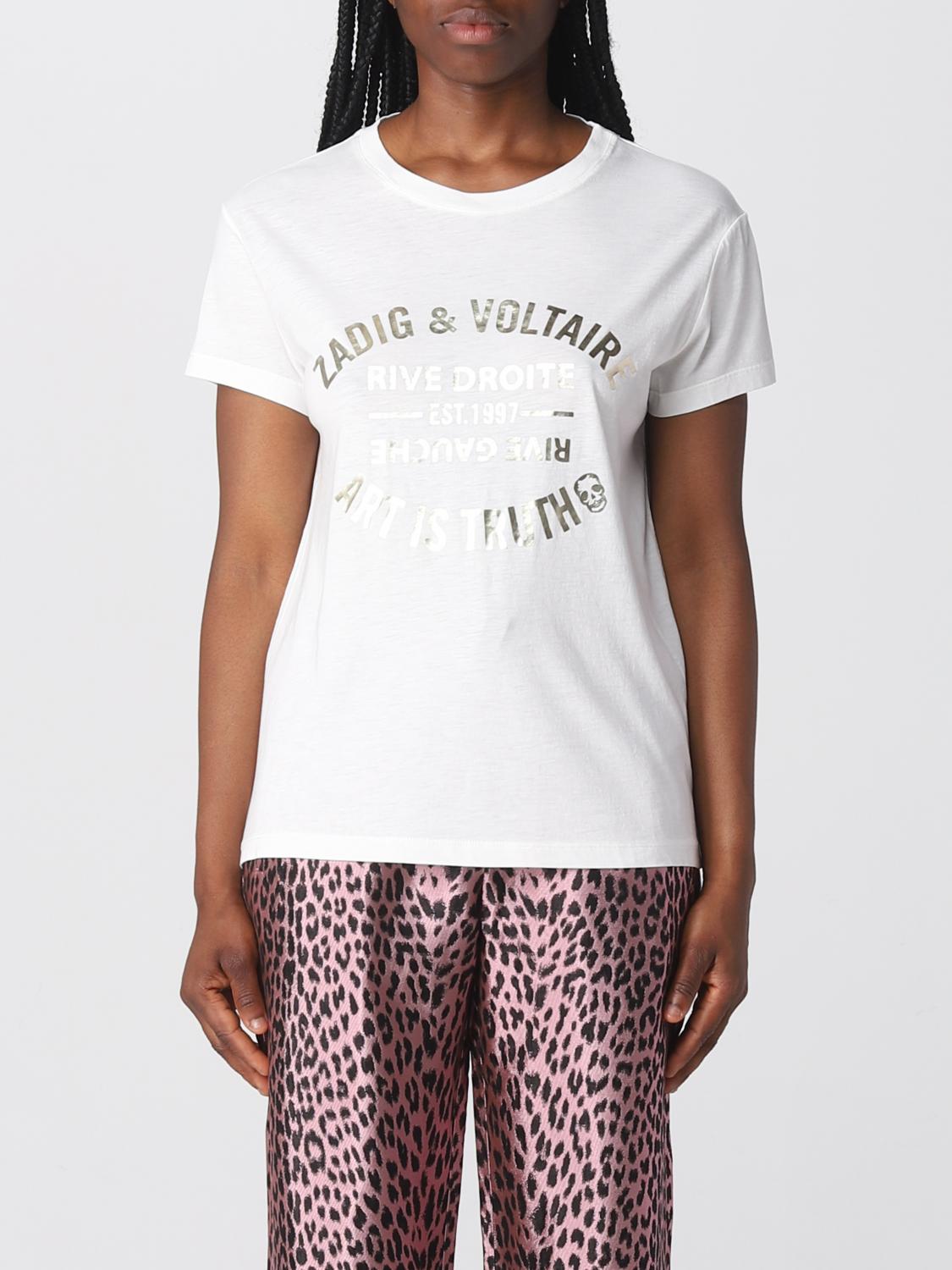 Vêtements Tshirt Zadig Et Voltaire Vêtements Zadig Tee Shirt Blanc