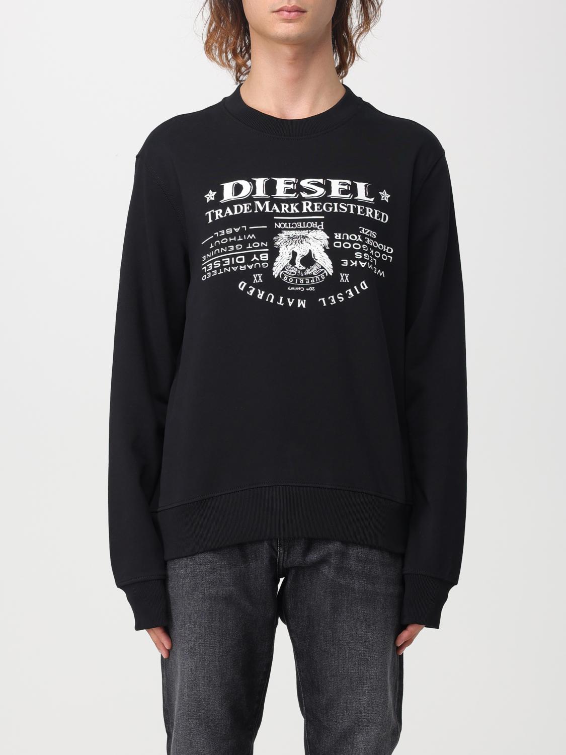 DIESEL SUDADERA: Sudadera hombre Diesel, Negro - Img 1