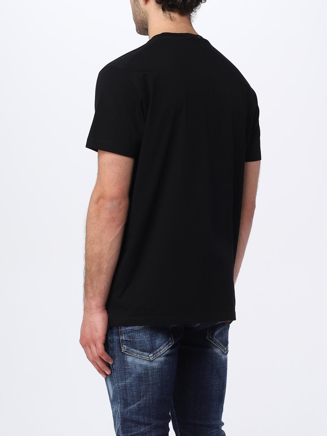 DSQUARED2 T恤: T恤 男士 Dsquared2, 黑色 - Img 3