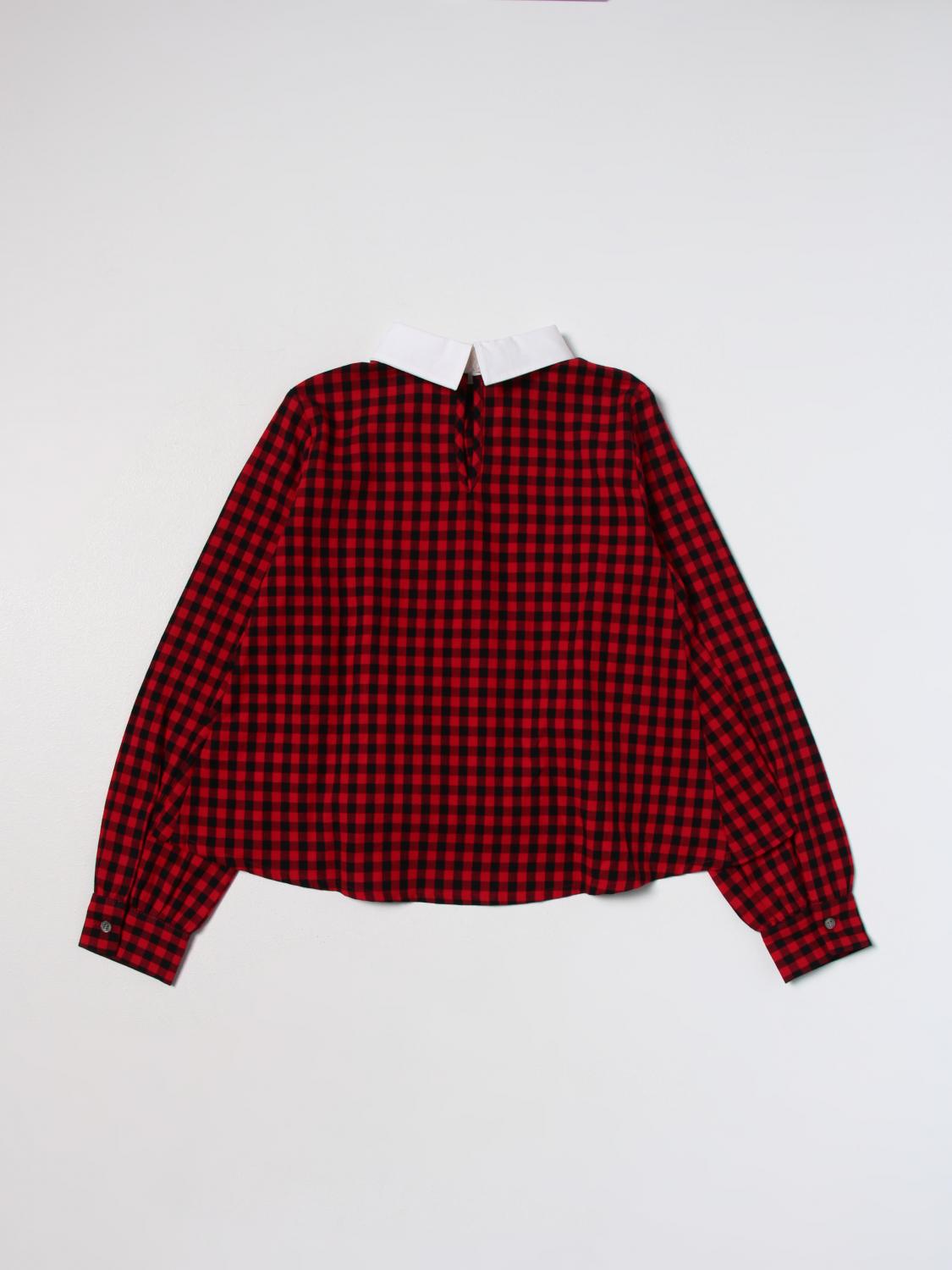 N° 21: cotton shirt - Red | N° 21 shirt N21716N0293 online