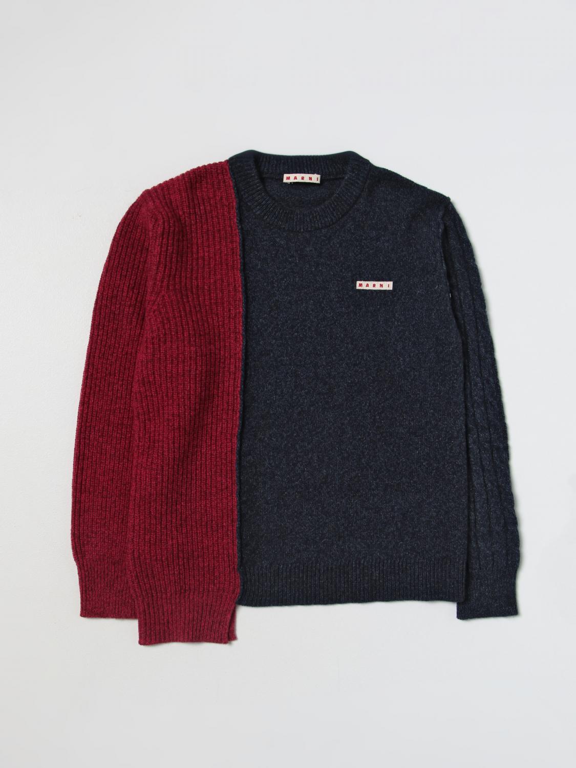 MARNI SWEATER: Marni sweater in wool blend, Blue - Img 1