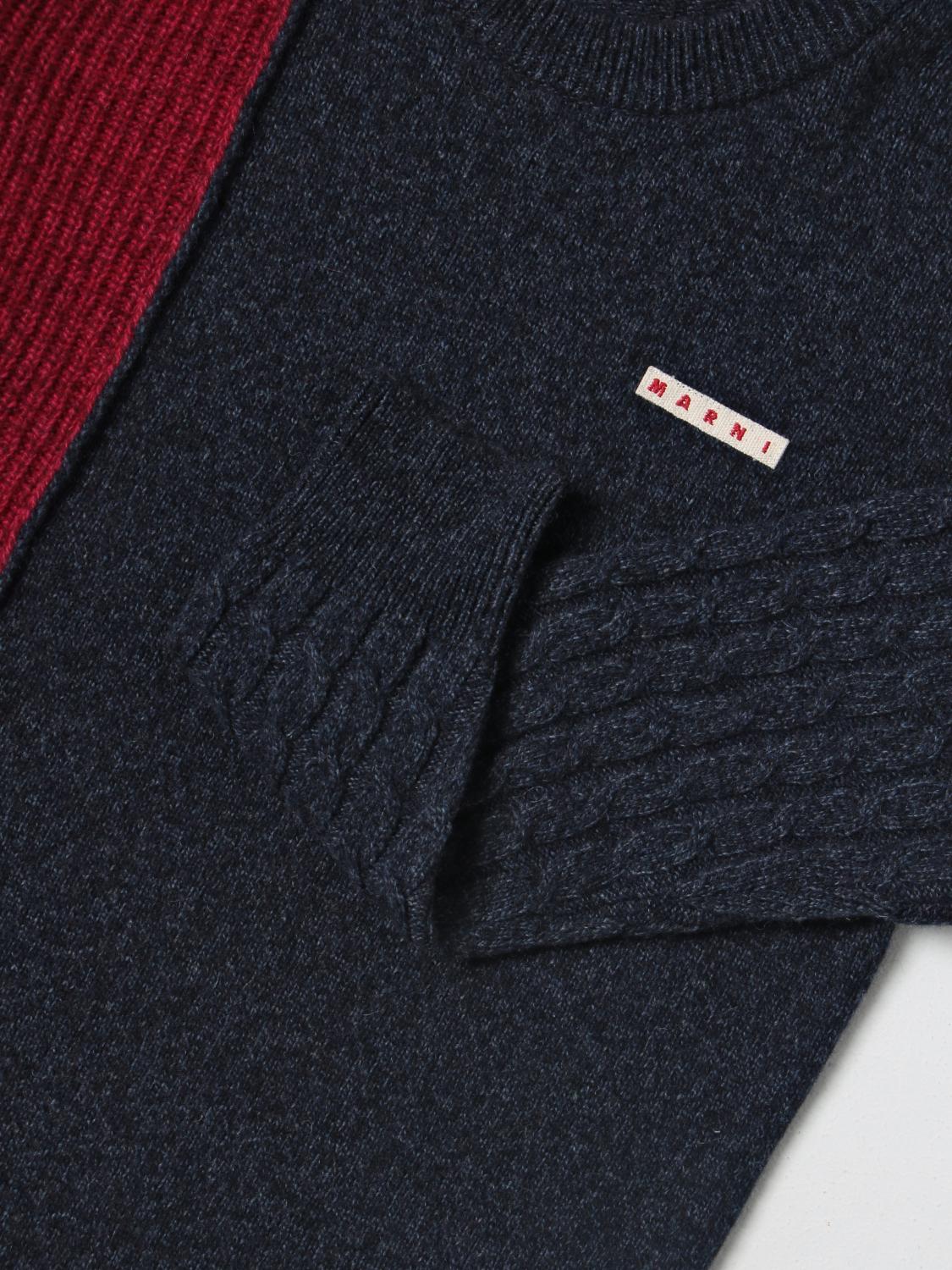 MARNI SWEATER: Marni sweater in wool blend, Blue - Img 3