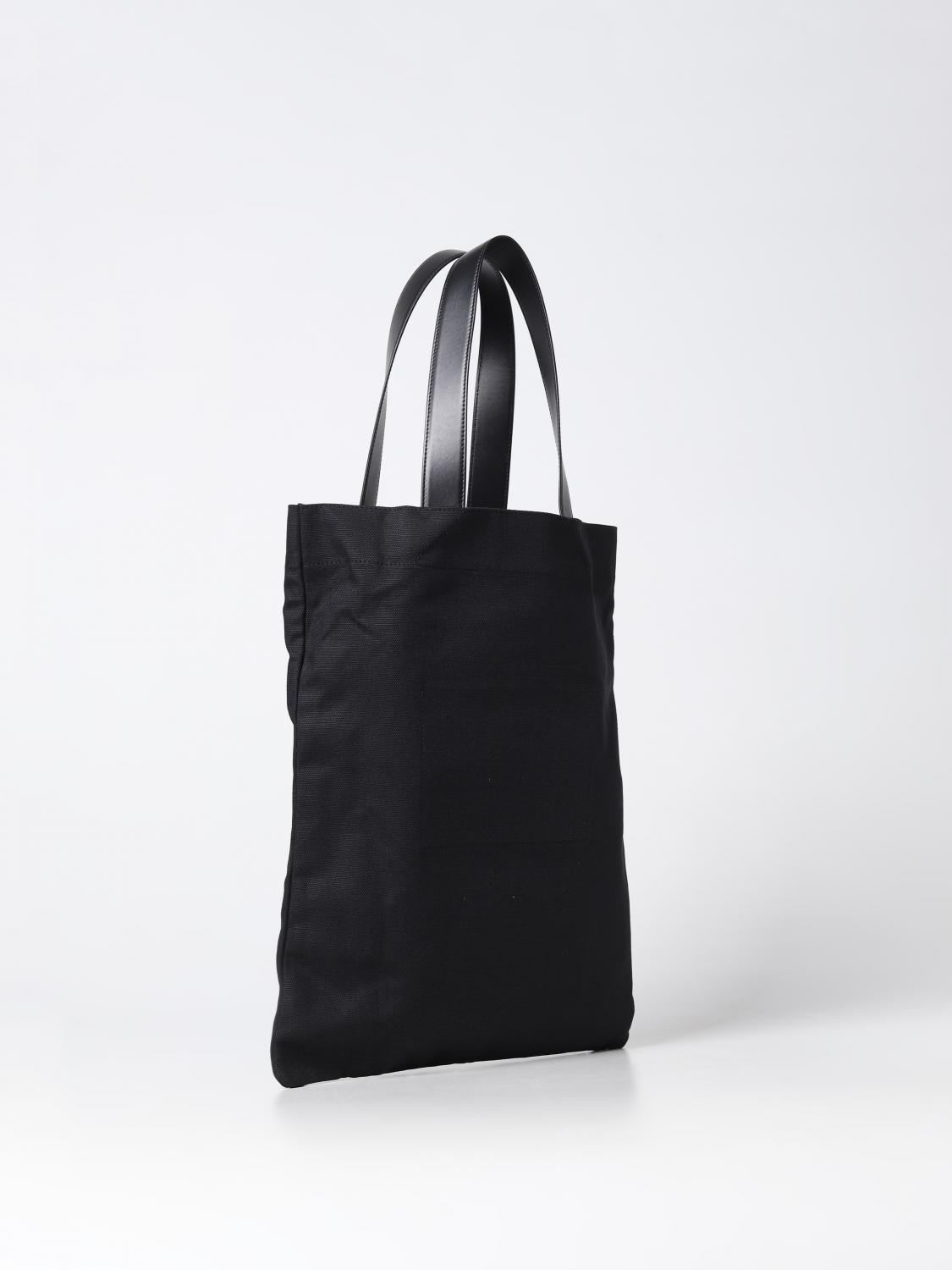 JIL SANDER BORSA A TRACOLLA: Borsa Jil Sander in canvas e pelle , Nero - Img 3