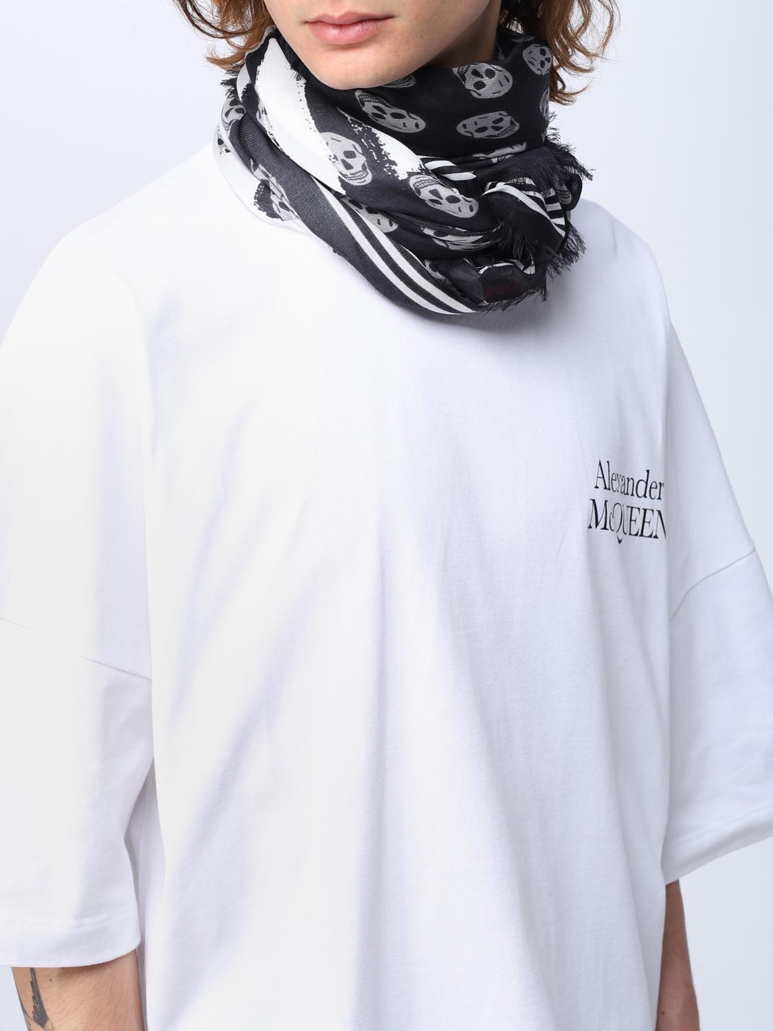 MCQUEEN SCIARPA: Sciarpa Skull McQueen in seta , Nero - Img 2