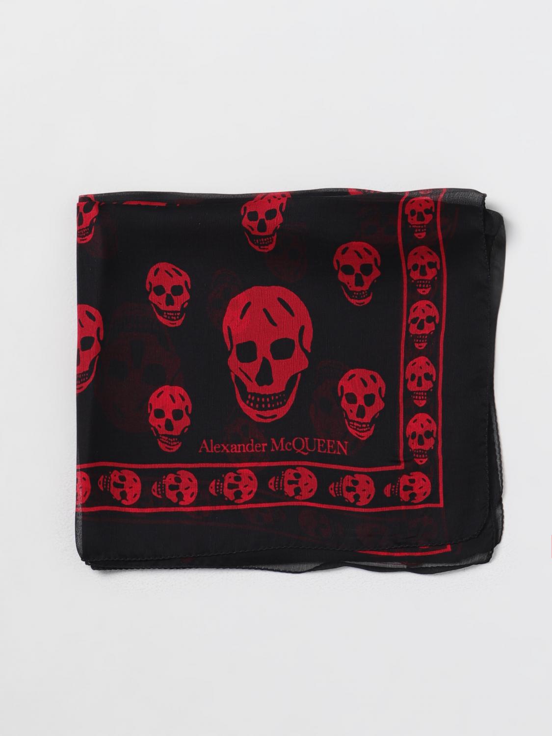 MCQUEEN SCIARPA: Sciarpa Skull McQueen in seta , Nero 1 - Img 1