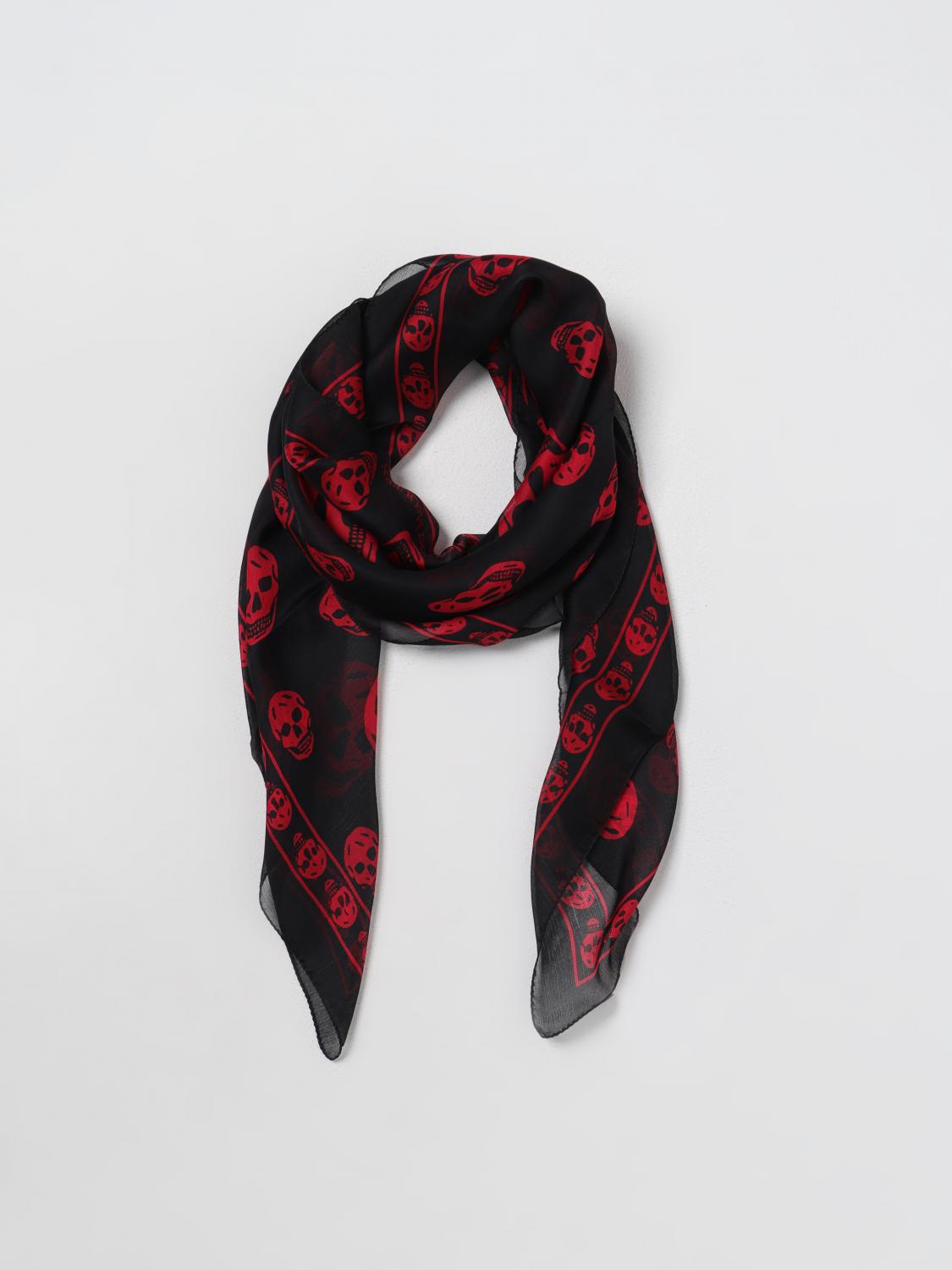 MCQUEEN SCIARPA: Sciarpa Skull McQueen in seta , Nero 1 - Img 2
