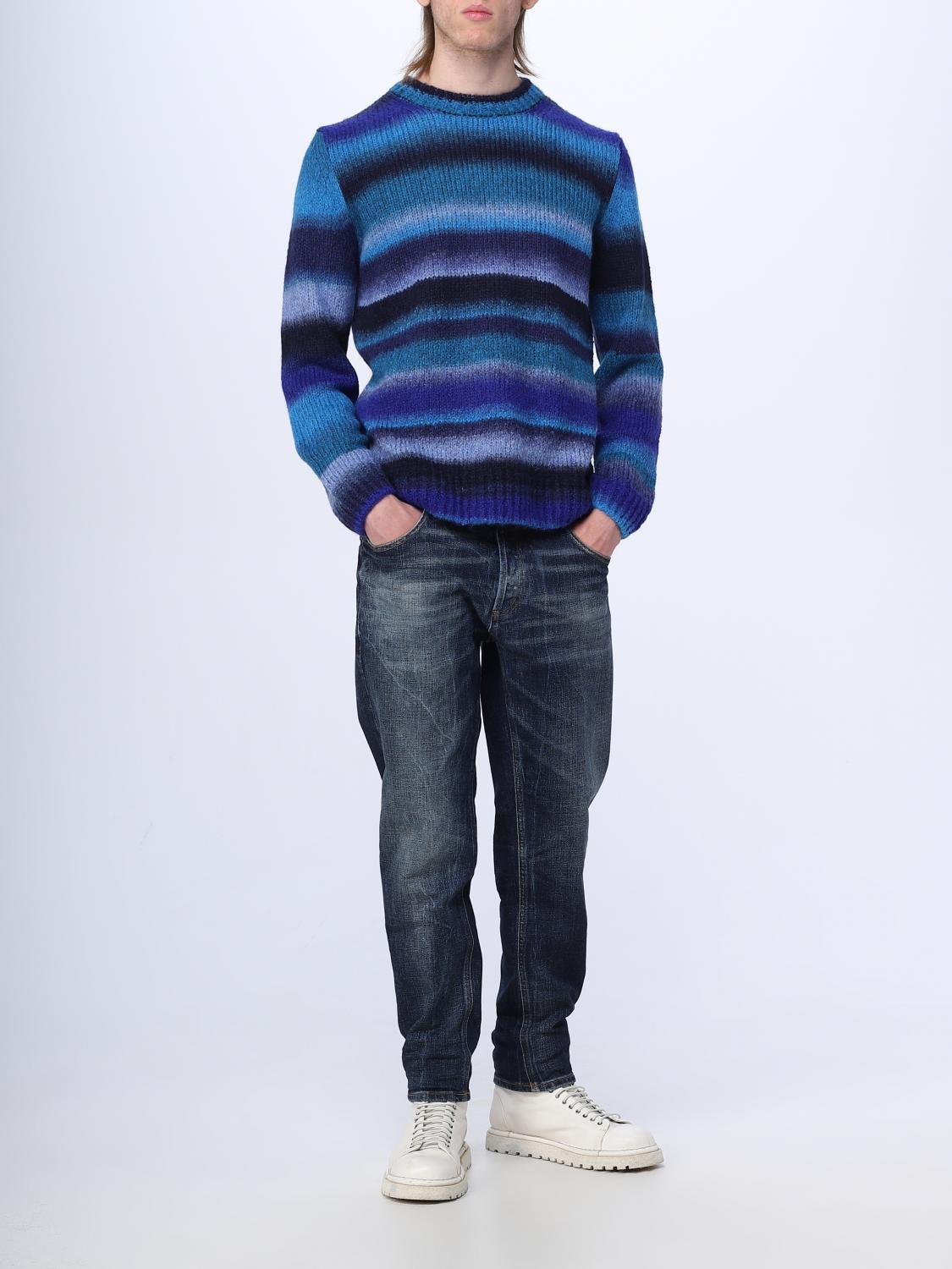 DONDUP SWEATER: Dondup sweater in wool blend, Blue - Img 2