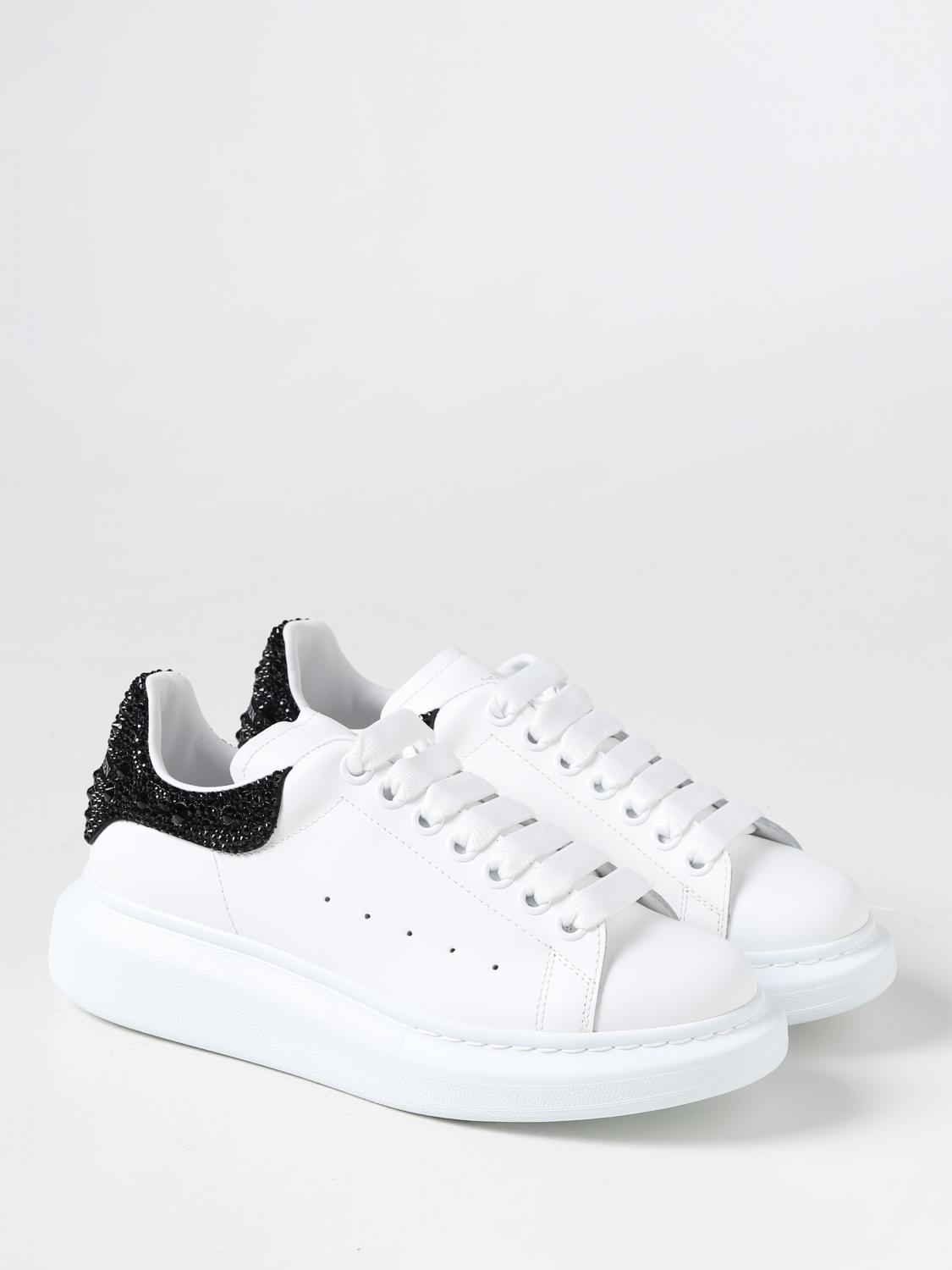 MCQUEEN SNEAKERS: Sneakers Larry McQueen in pelle liscia, Bianco - Img 2