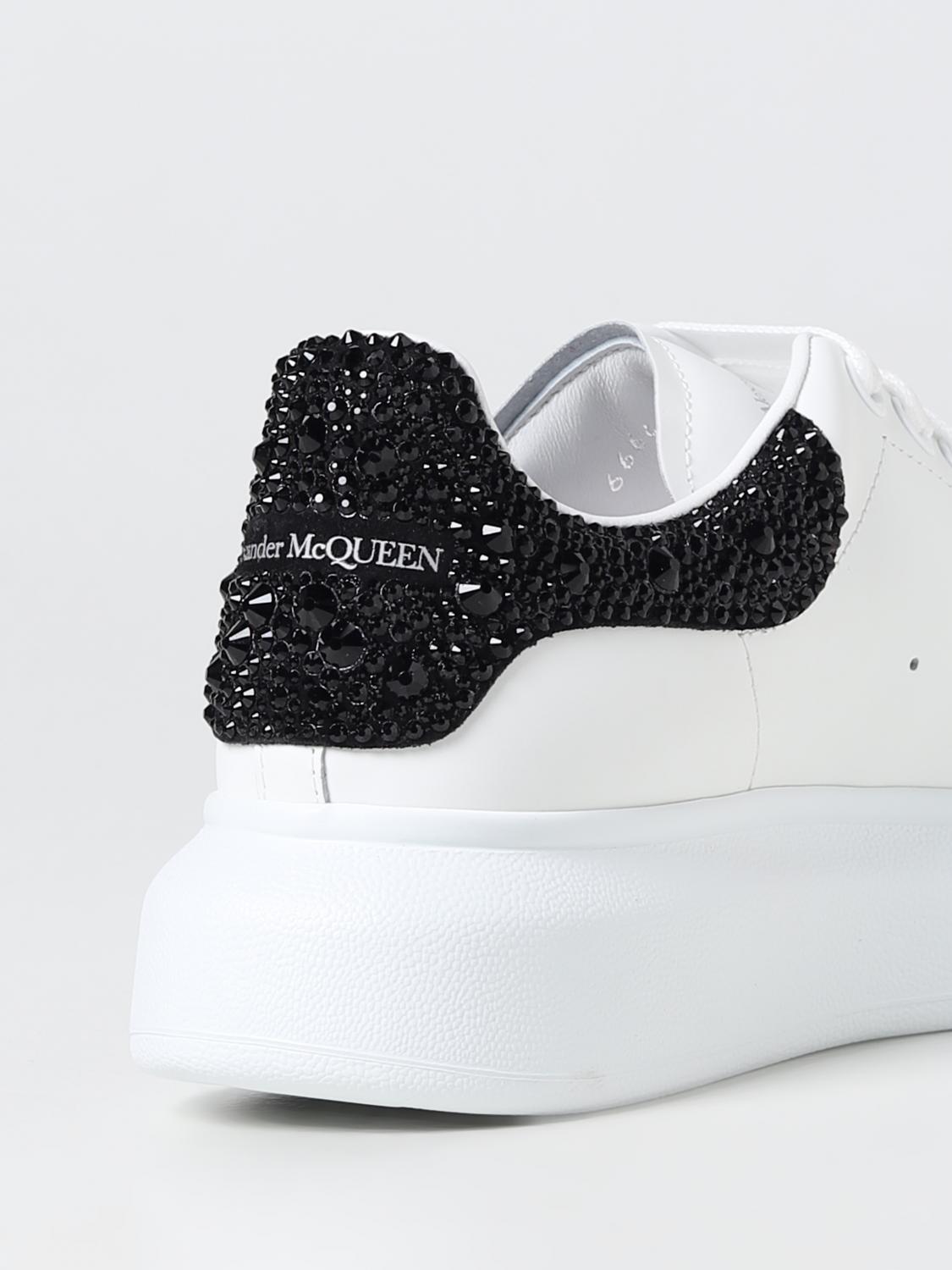 MCQUEEN SNEAKERS: Sneakers Larry McQueen in pelle liscia, Bianco - Img 3