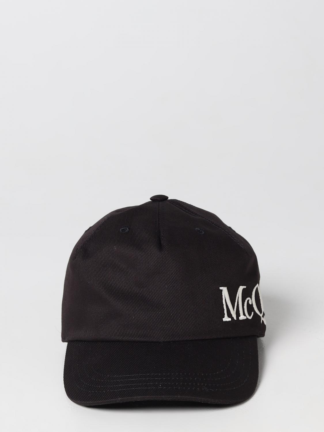 MCQUEEN HAT: McQueen hat in cotton with embroidered logo, Black - Img 2