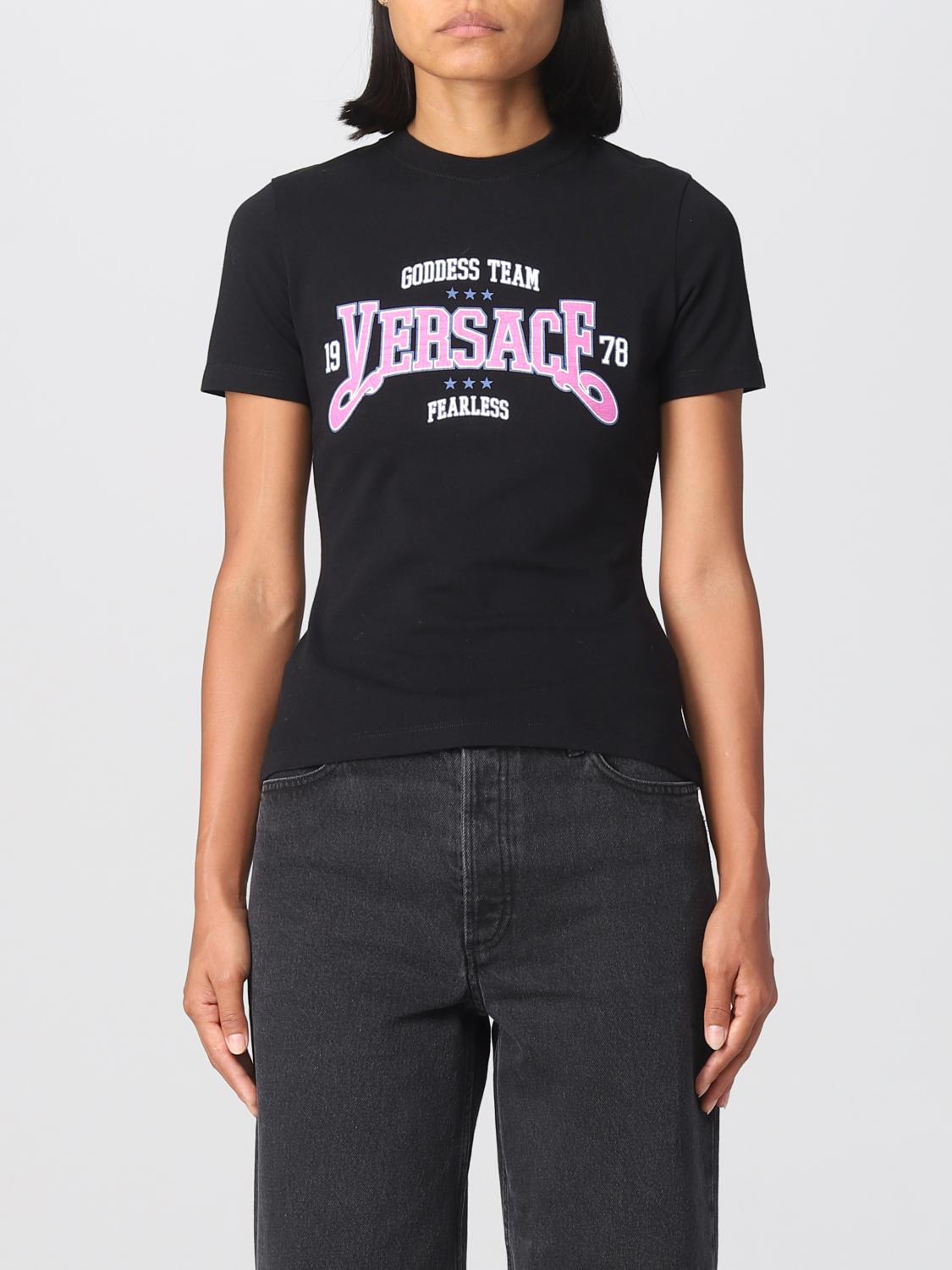 VERSACE T-SHIRT: Pull femme Versace, Noir - Img 1