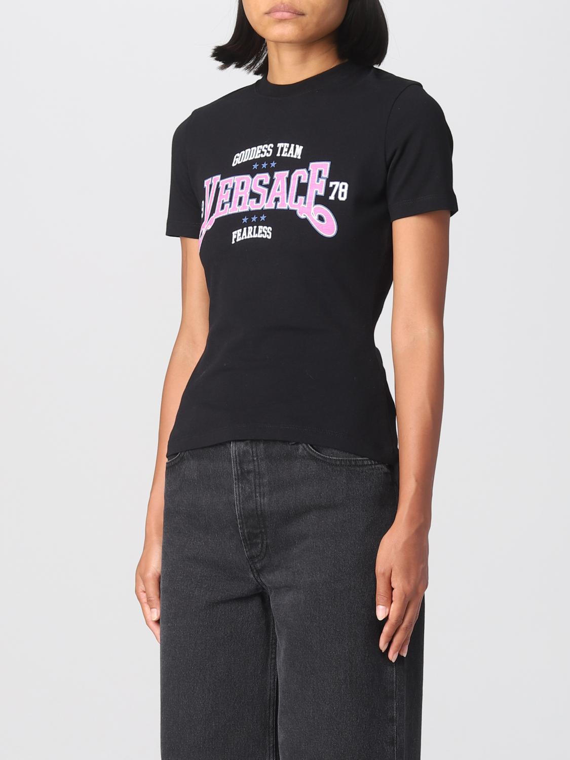 VERSACE T-SHIRT: Pull femme Versace, Noir - Img 4