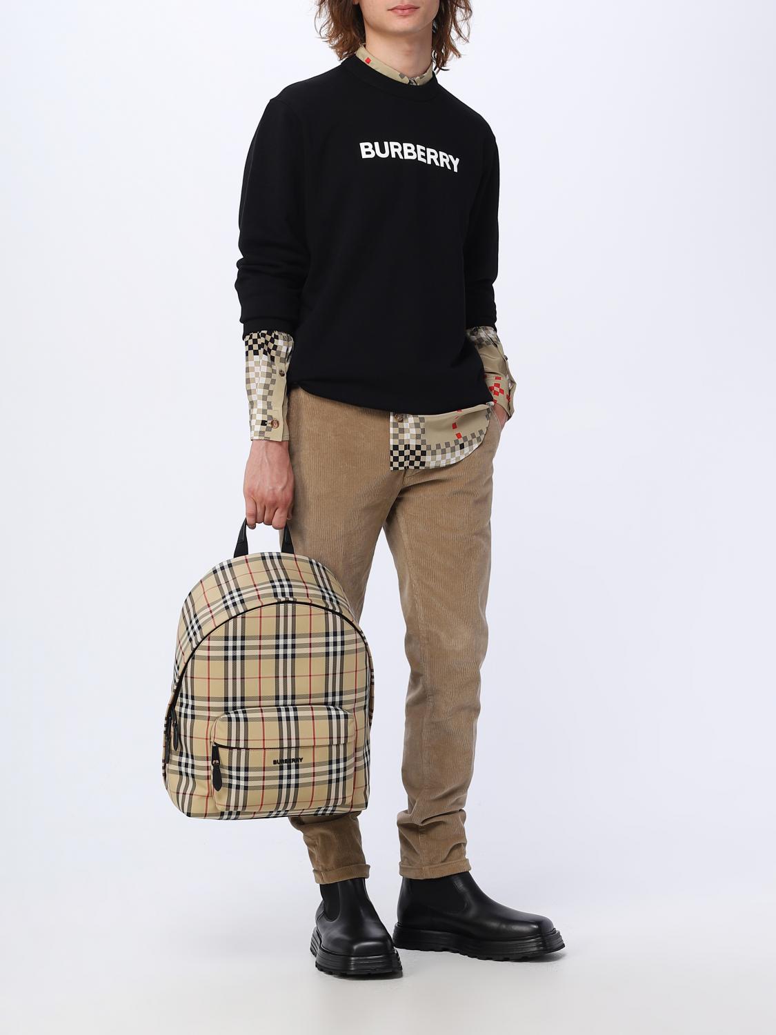 BURBERRY SWEATSHIRT: Sweatshirt herren Burberry, Schwarz - Img 2