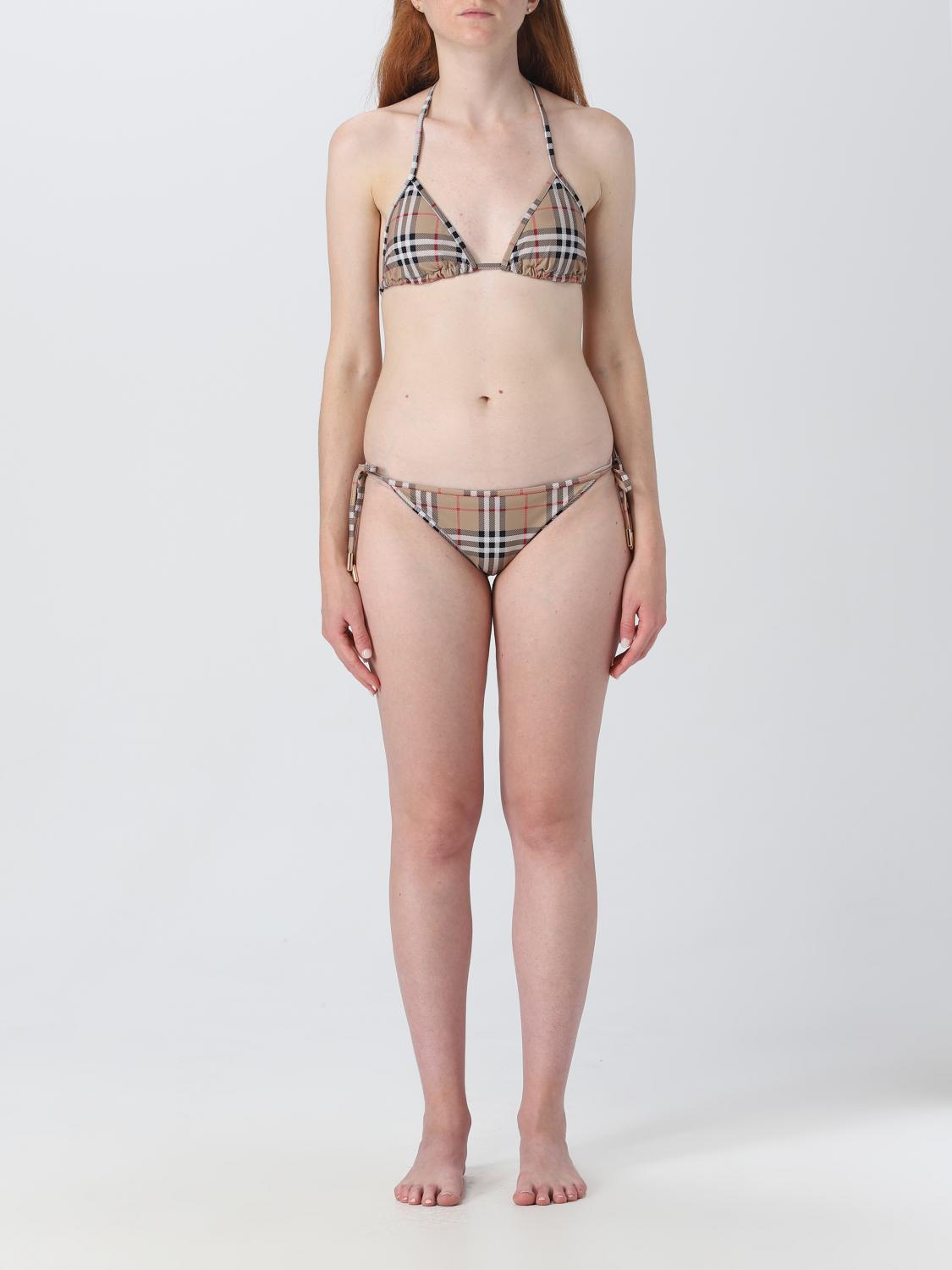 Burberry swimsuit in printed lycra - Brown | 8009008 | GIGLIO.COM