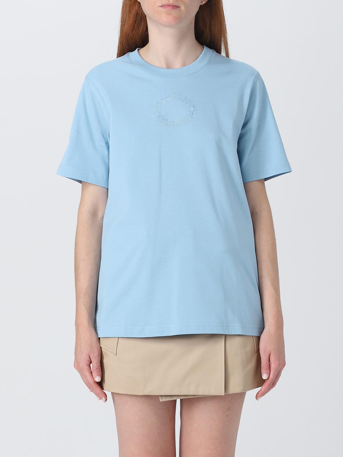 BURBERRY:Tシャツ レディース - ブルー | GIGLIO.COMオンライン BURBERRY:Tシャツ レディース - ブルー | GIGLIO.COMオンライン