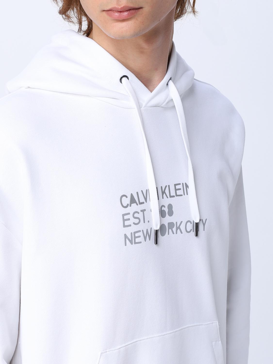 CALVIN KLEIN SUDADERA: Sudadera hombre Calvin Klein, Blanco - Img 3