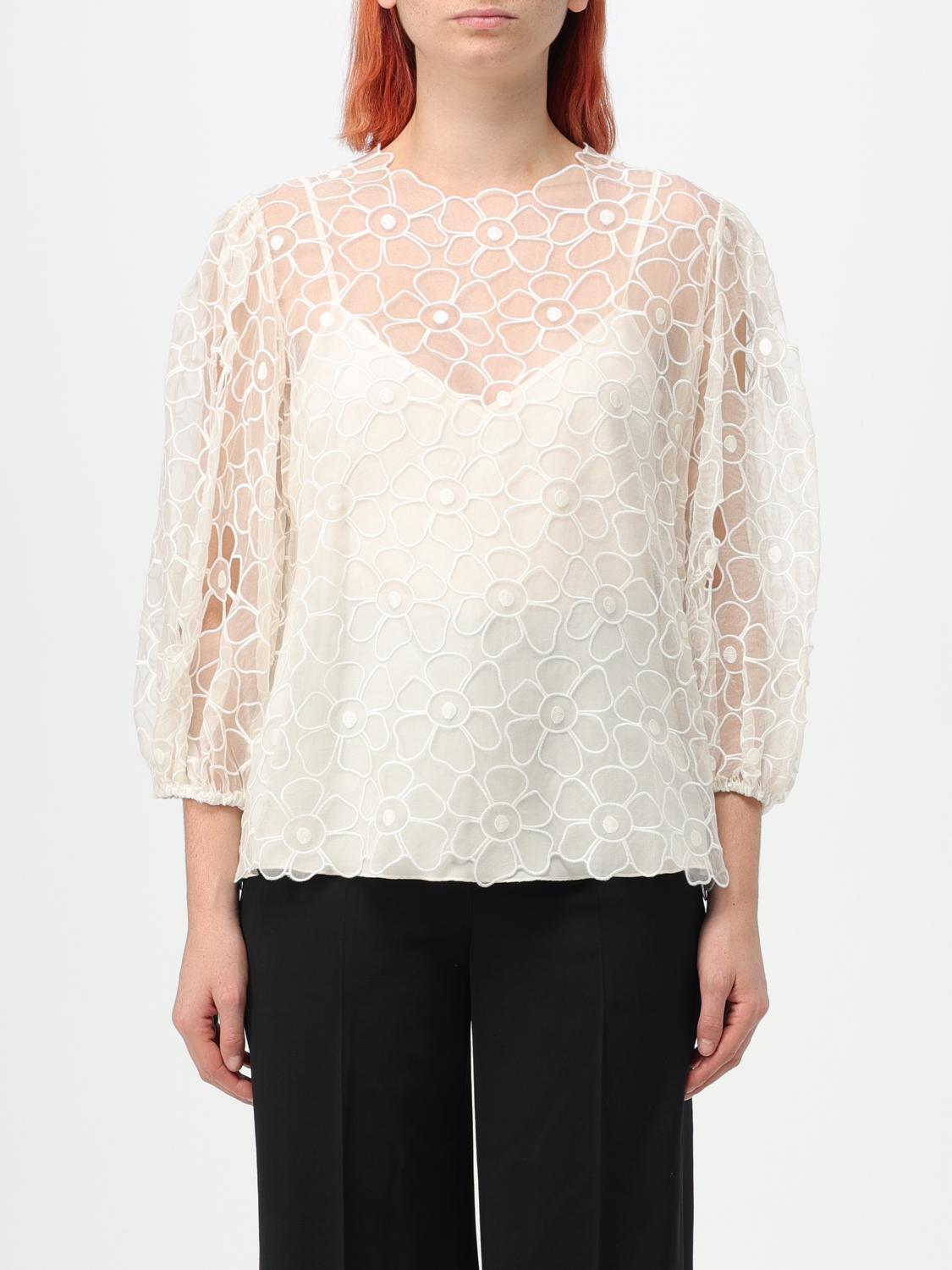 RED VALENTINO TOP: Abrigo mujer Red Valentino, Leche - Img 1