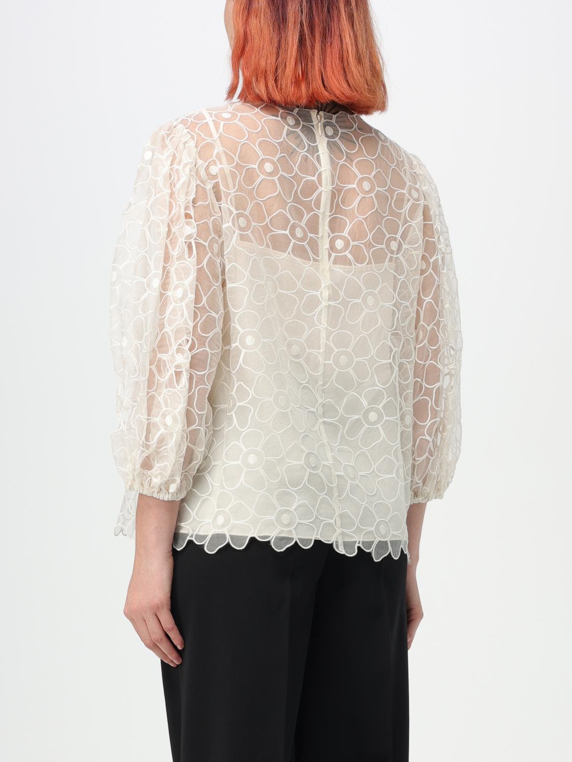 RED VALENTINO TOP: Abrigo mujer Red Valentino, Leche - Img 3