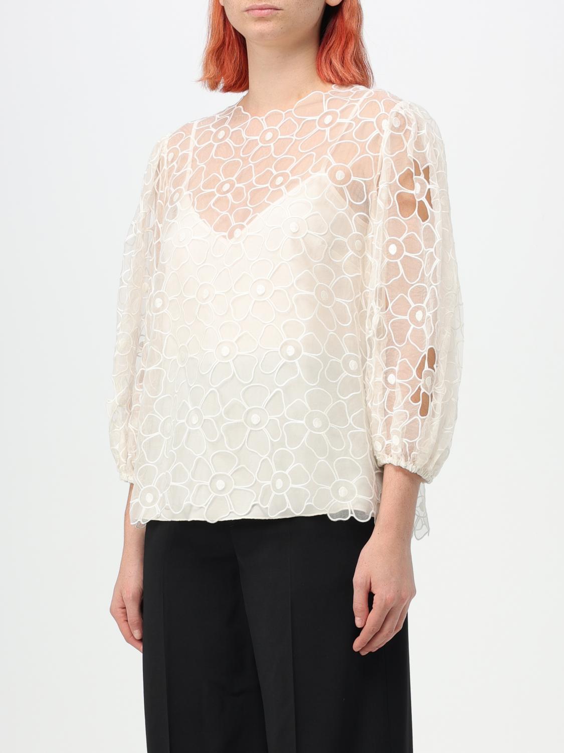 RED VALENTINO TOP: Abrigo mujer Red Valentino, Leche - Img 4