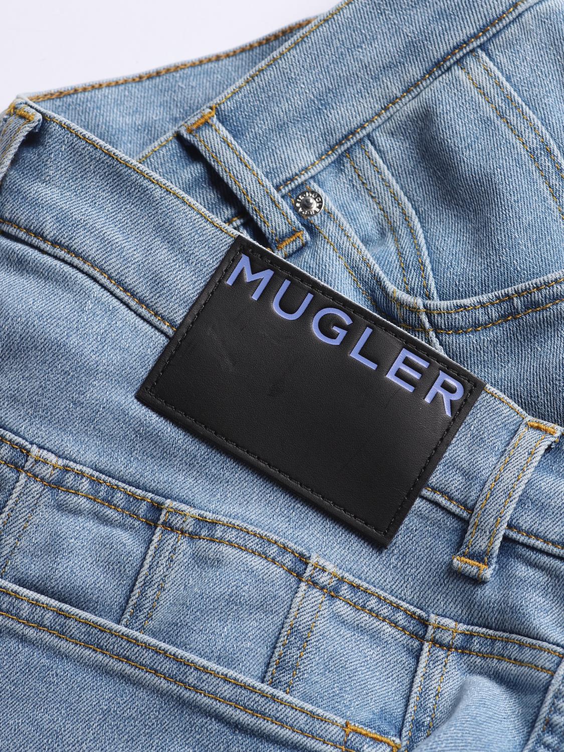 MUGLER JEANS: Jeans men Mugler, Blue - Img 6