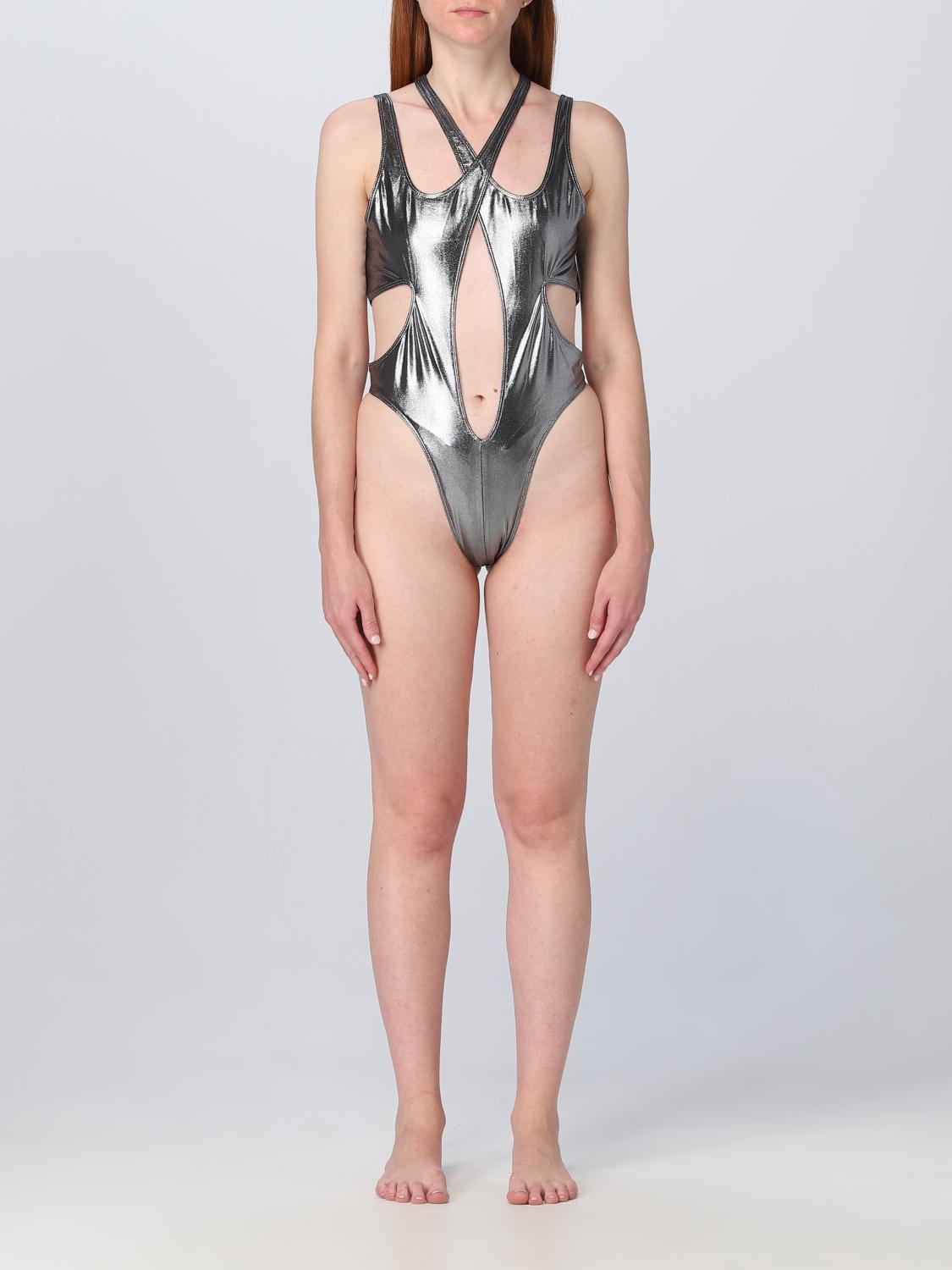 Mugler Swimsuit woman - Silver | 23S5BW0002856 | GIGLIO.COM