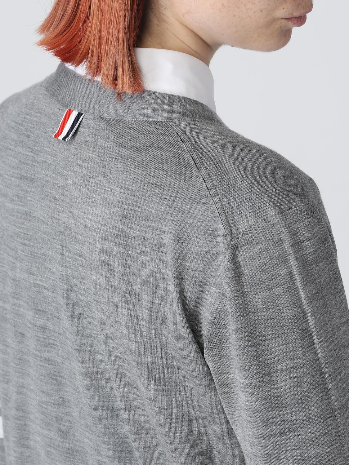 THOM BROWNE JERSEY: Cárdigan Thom Browne de lana, Gris - Img 5